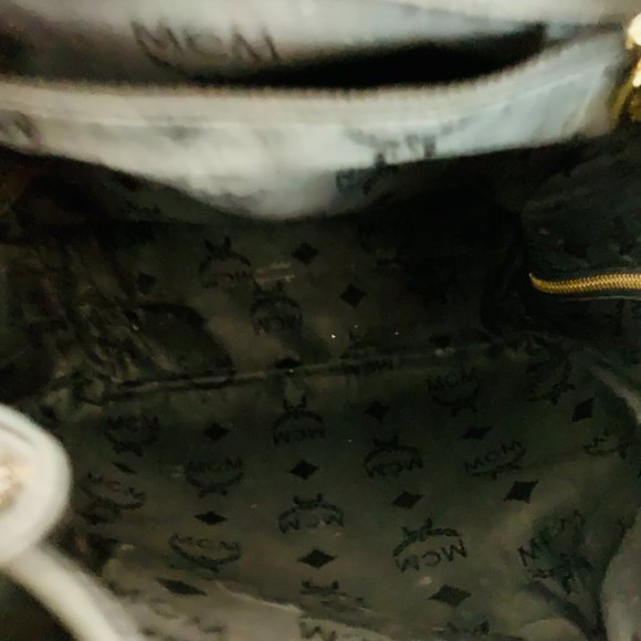 MCM STUDDED PEBBLED LEATHER BACKPACK main image 8